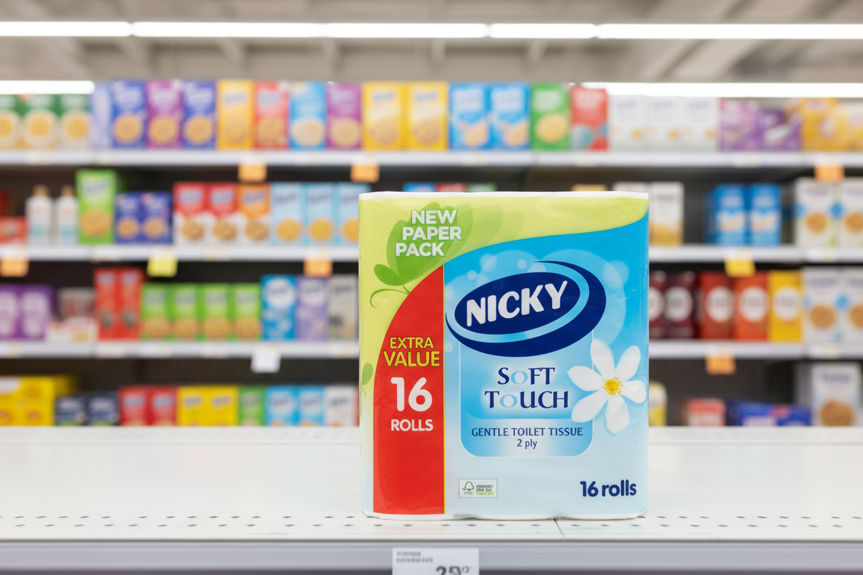 5 x Nicky Soft Touch White 16 Roll