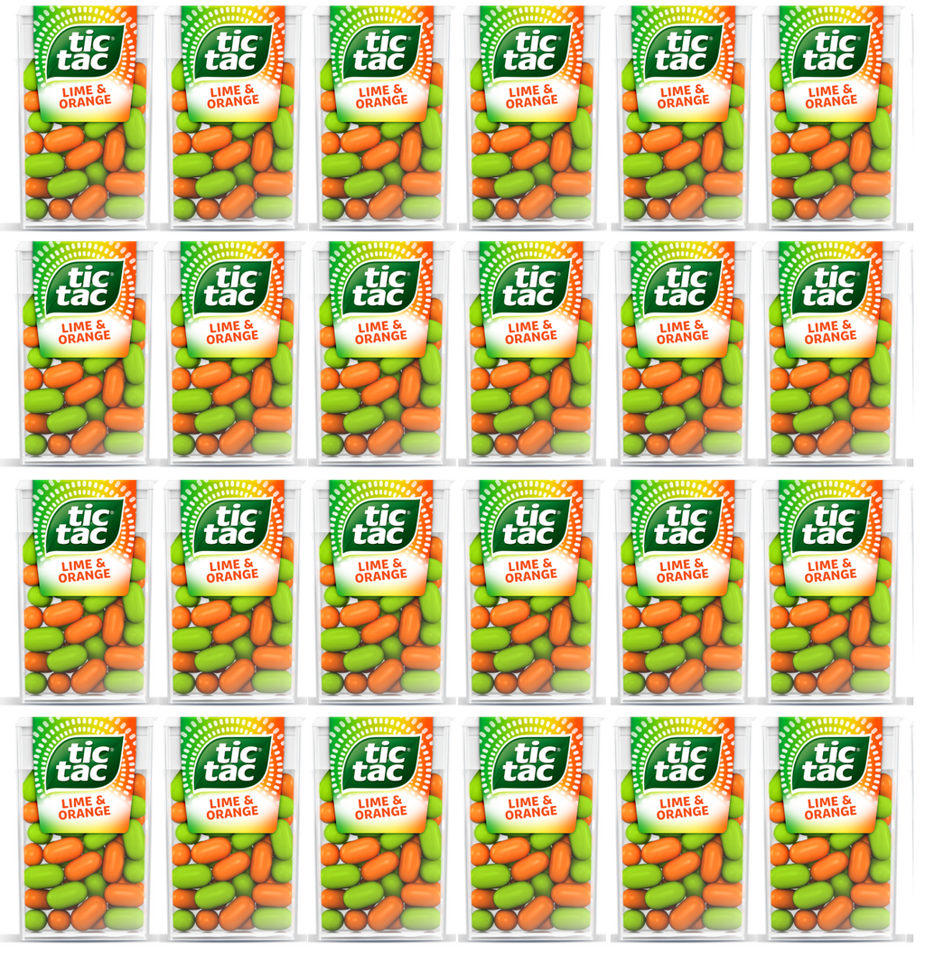 24 x Tic Tac Lime & Orange 18Gm