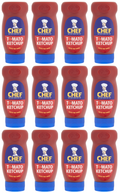 12 x Chef Squeezy Ketchup 485Gm