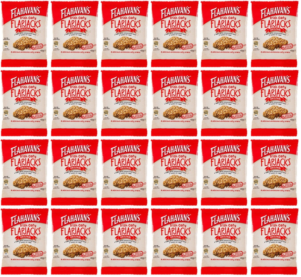 24 x Flahavan's Irish Oaty Flapjacks Original 40G