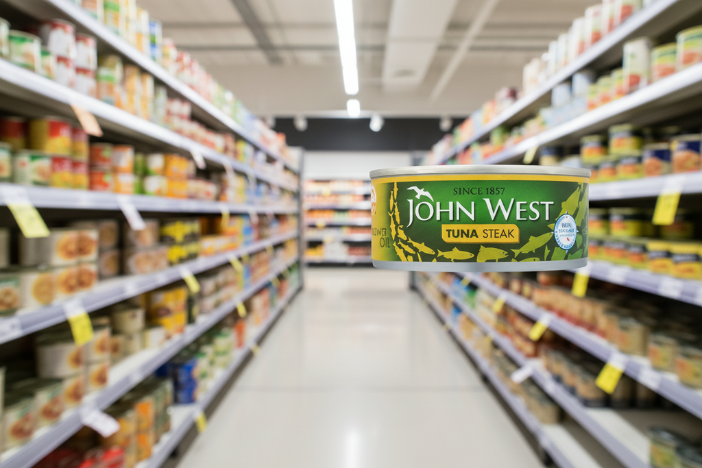 12 x John West Tuna Steak In Sunflower Oil 160G