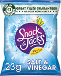 24 x Snack A Jacks Salt & Vinegar Rice Cakes Crisps 23G