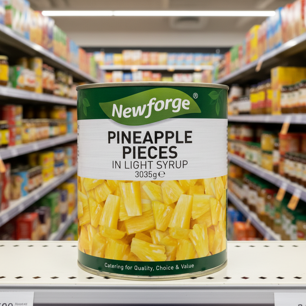 Newforge Pineapple Pieces In Light Syrup 3035G