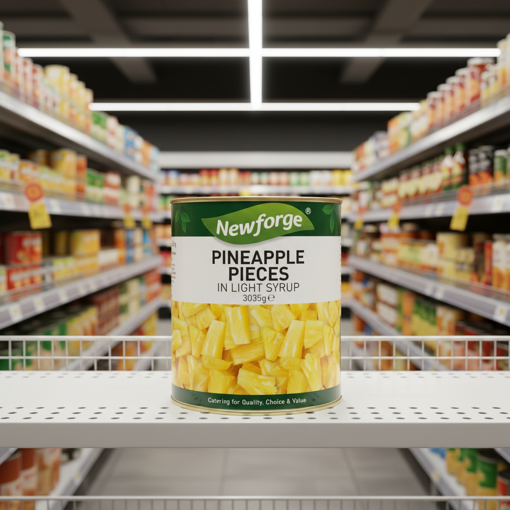 Newforge Pineapple Pieces In Light Syrup 3035G