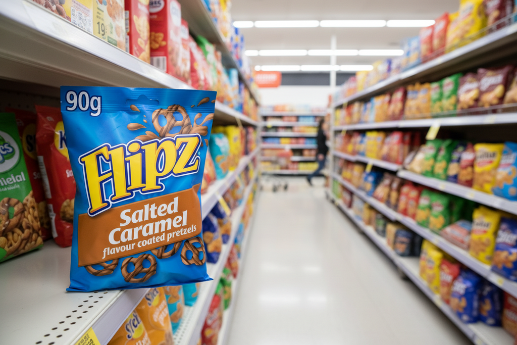 6 x Flipz Salted Caramel Pretzels 90G