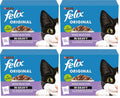 4 x Felix Original Mixed Selection In Gravy Wet Cat Food 12X85G