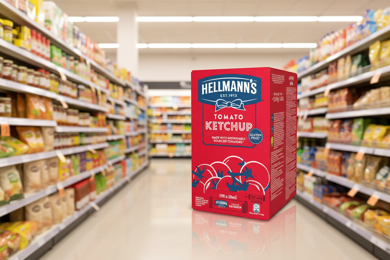 198 x Hellmann's Tomato Ketchup 198 X 10Ml Portions