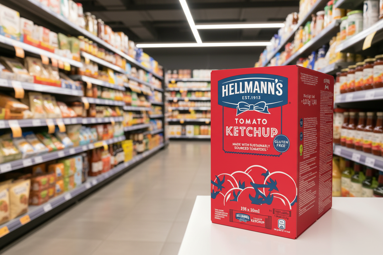 198 x Hellmann's Tomato Ketchup 198 X 10Ml Portions