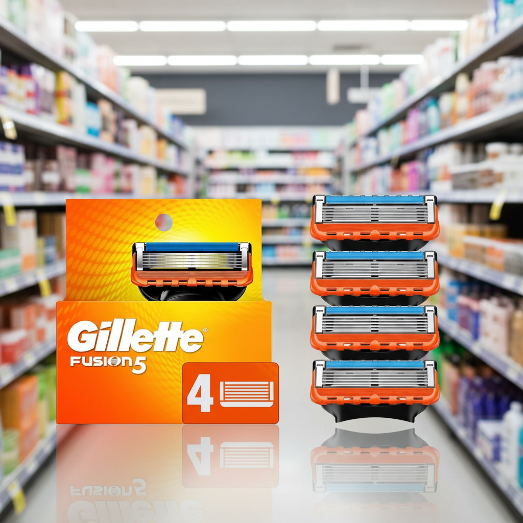 10 x Gillette Fusion5 Razor Refills For Men 4 Razor Blade Refills