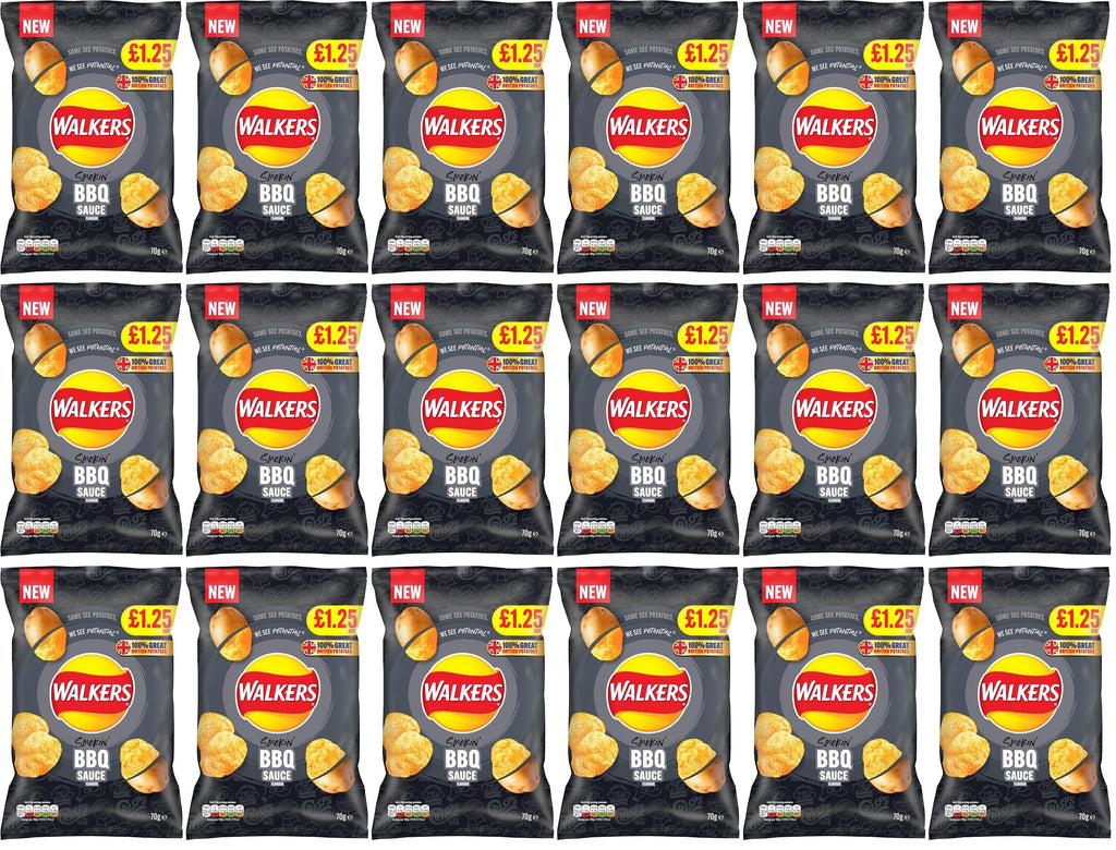 18 x Walkers Bbq Sauce - 70GM