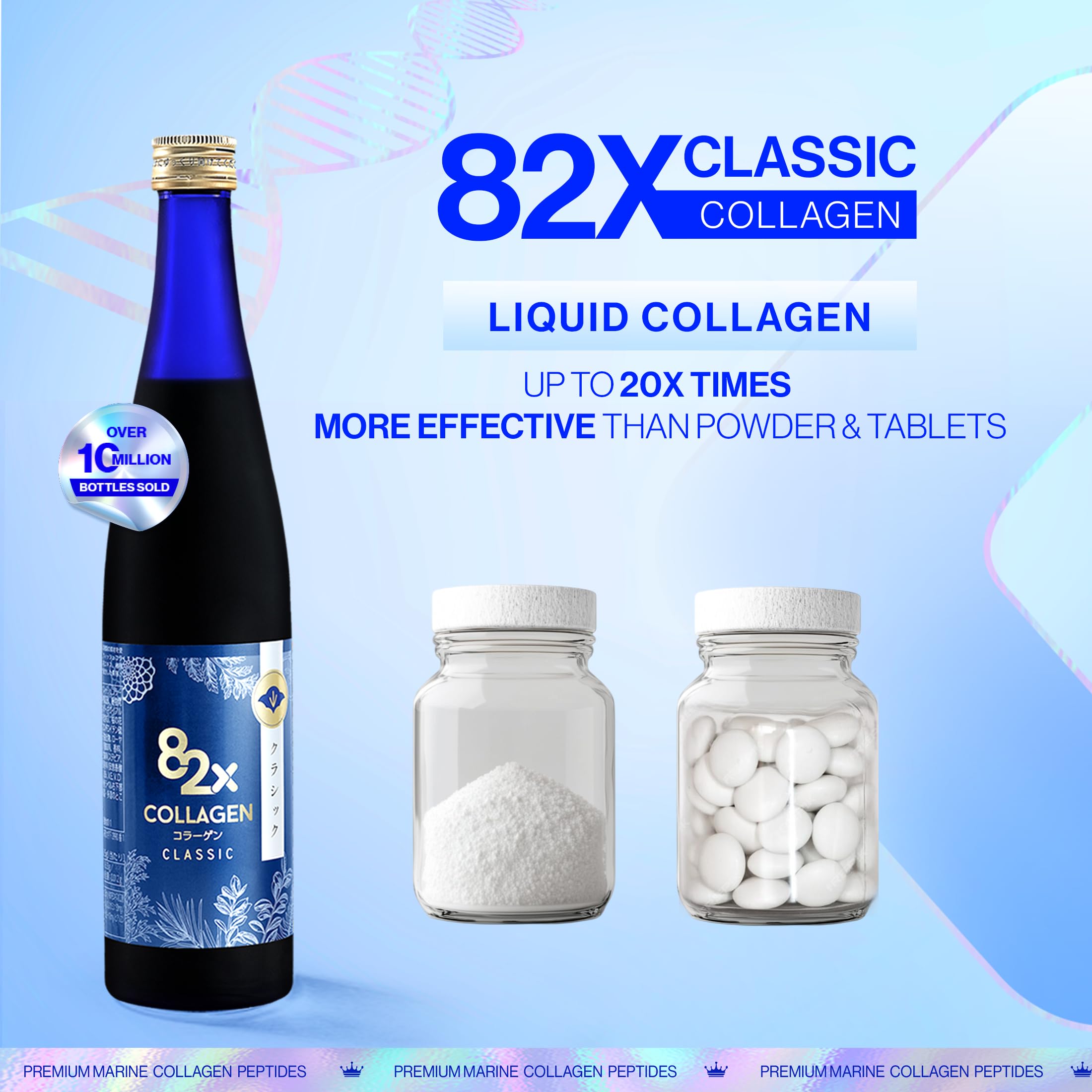 82X Classic Collagen – Marine Liquid Collagen with 82 Fermented Plants