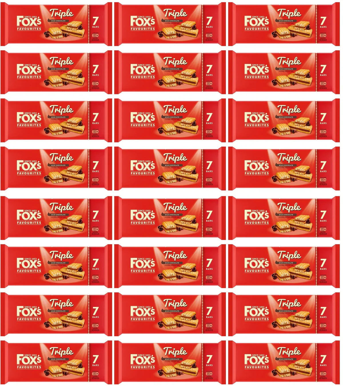 24 x Foxs Triple 7-pack - 7PK