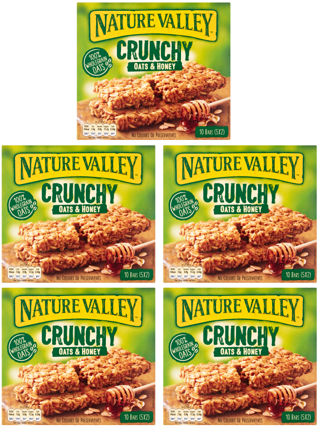 5 x Nature Valley Oats & Honey 5Pk 210Gm