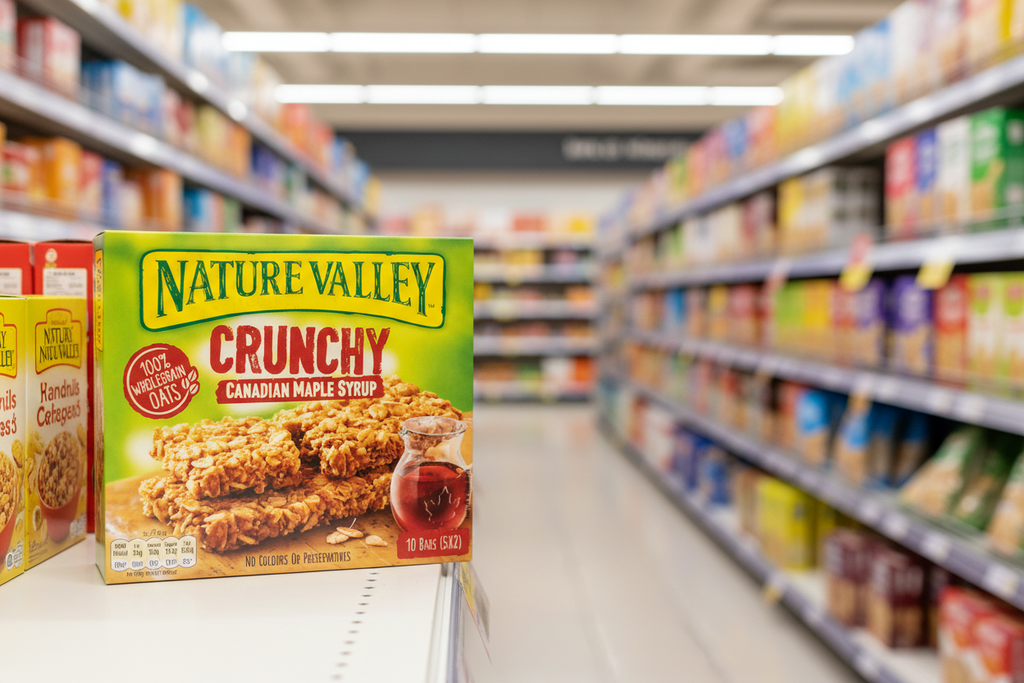 5 x Nature Valley Crunchy Canadian Maple Syrup 5 Pack 210Gm