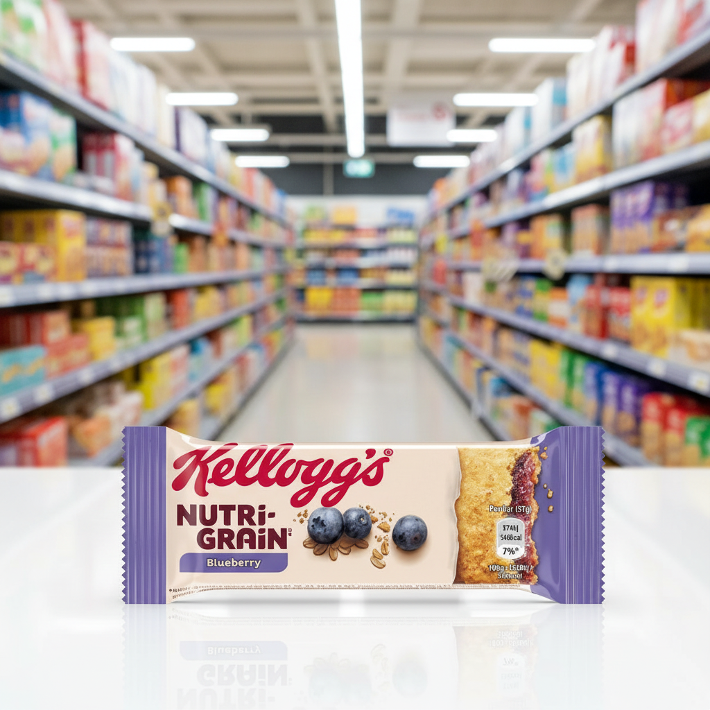 25 x Kellogg's Nutri-grain Blueberry Bars - 37G