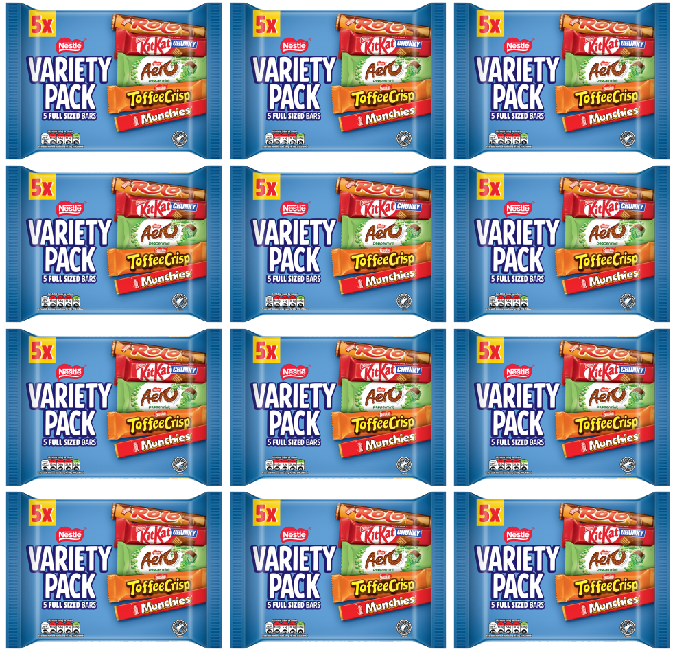 12 x Nestle Variety Mixed 5pk - 218GM