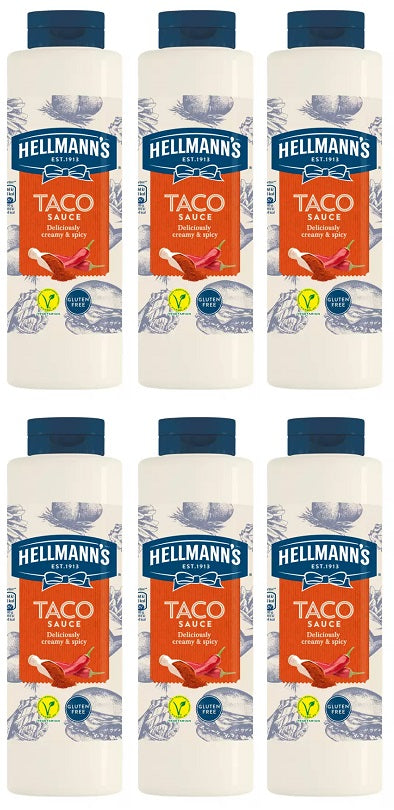 6 x Hellmann's Taco Sauce 876G