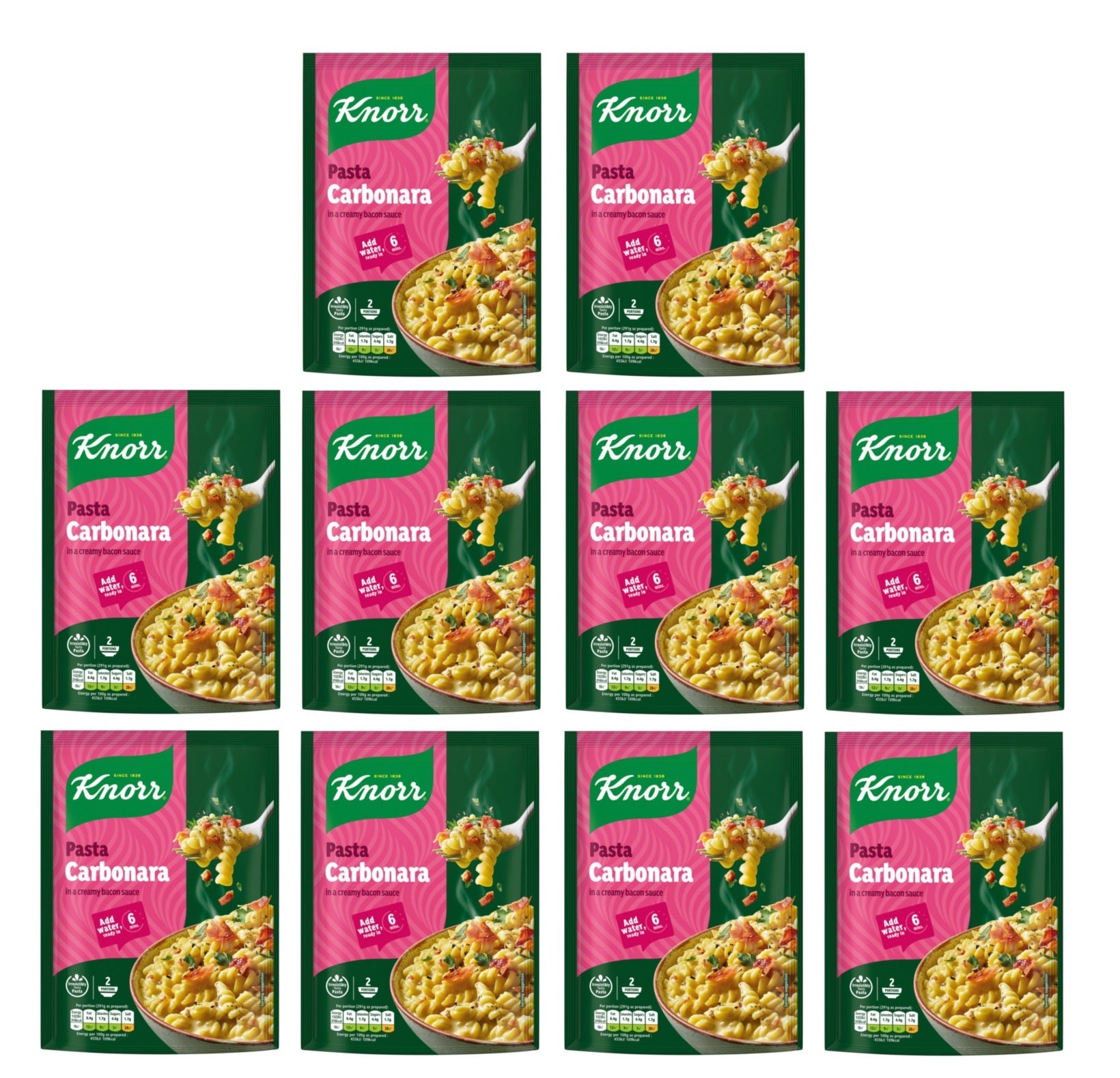 10 x Knorr Pastaria Carbonara 155G