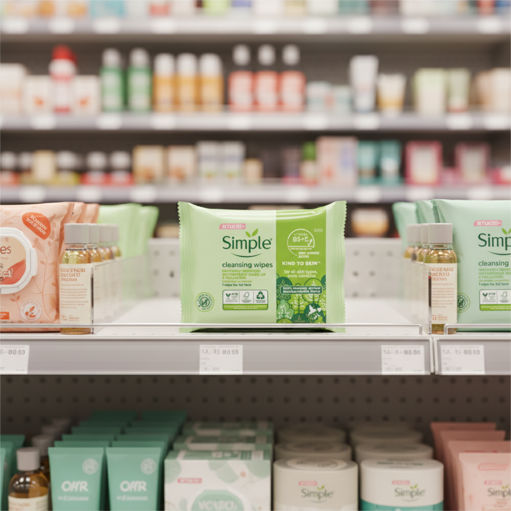 6 x Simple Cleansing Wipes - 25 Pack
