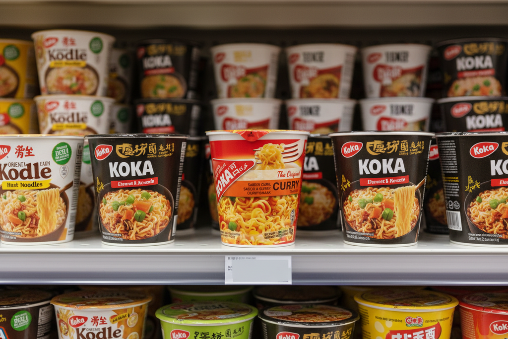 6 x Koka Pot Noodles Curry 70G
