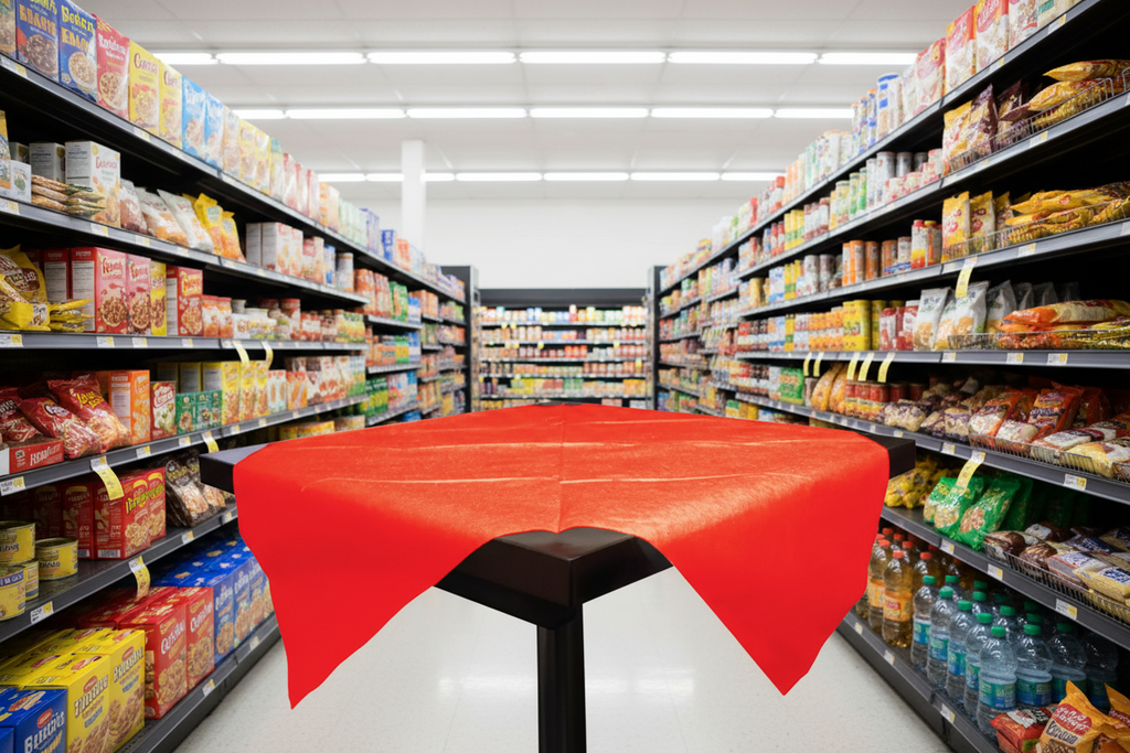 10 x Tork Table Cover Red 90Cm