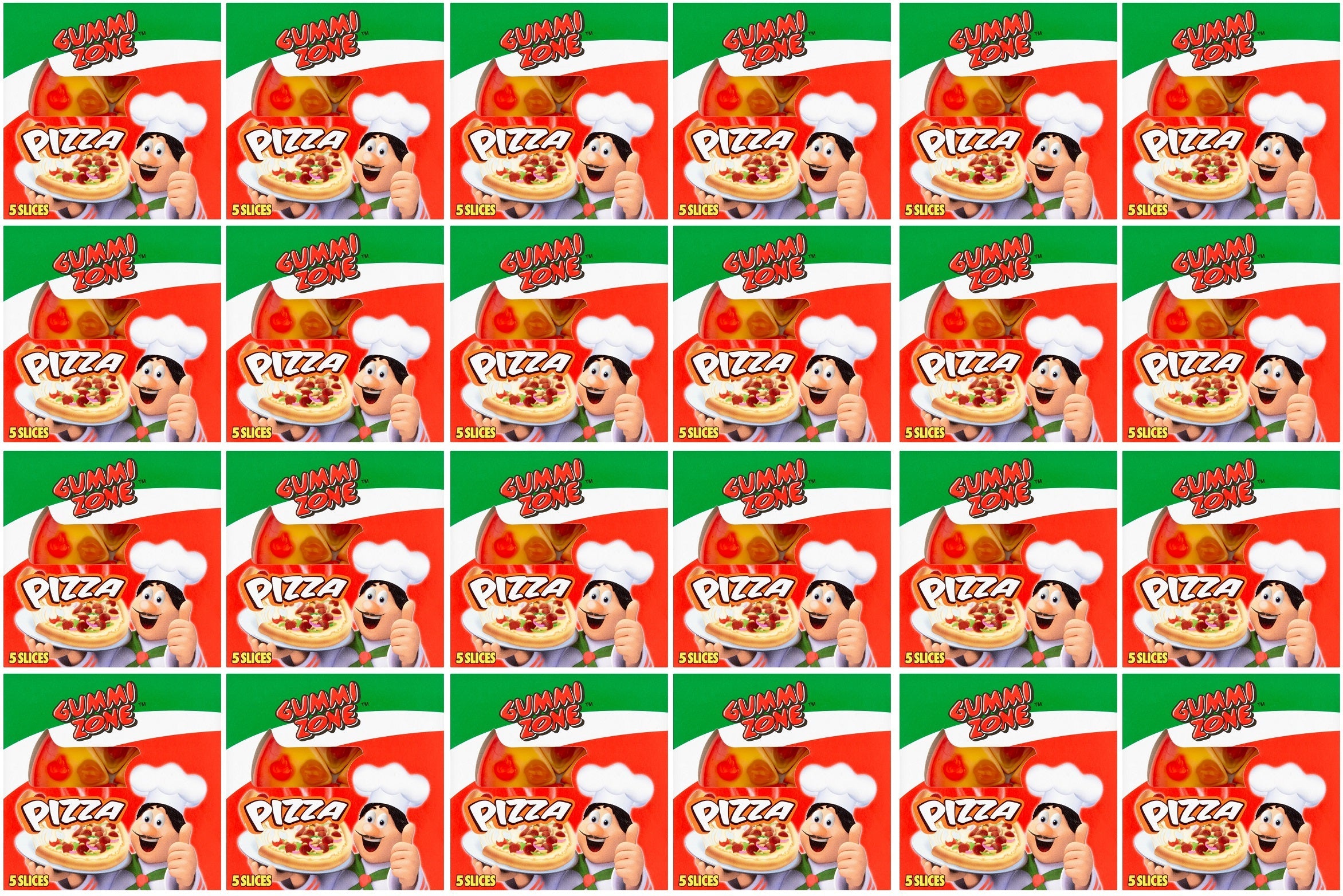24 x Gummi Zone 5 Pizza Slices 21G