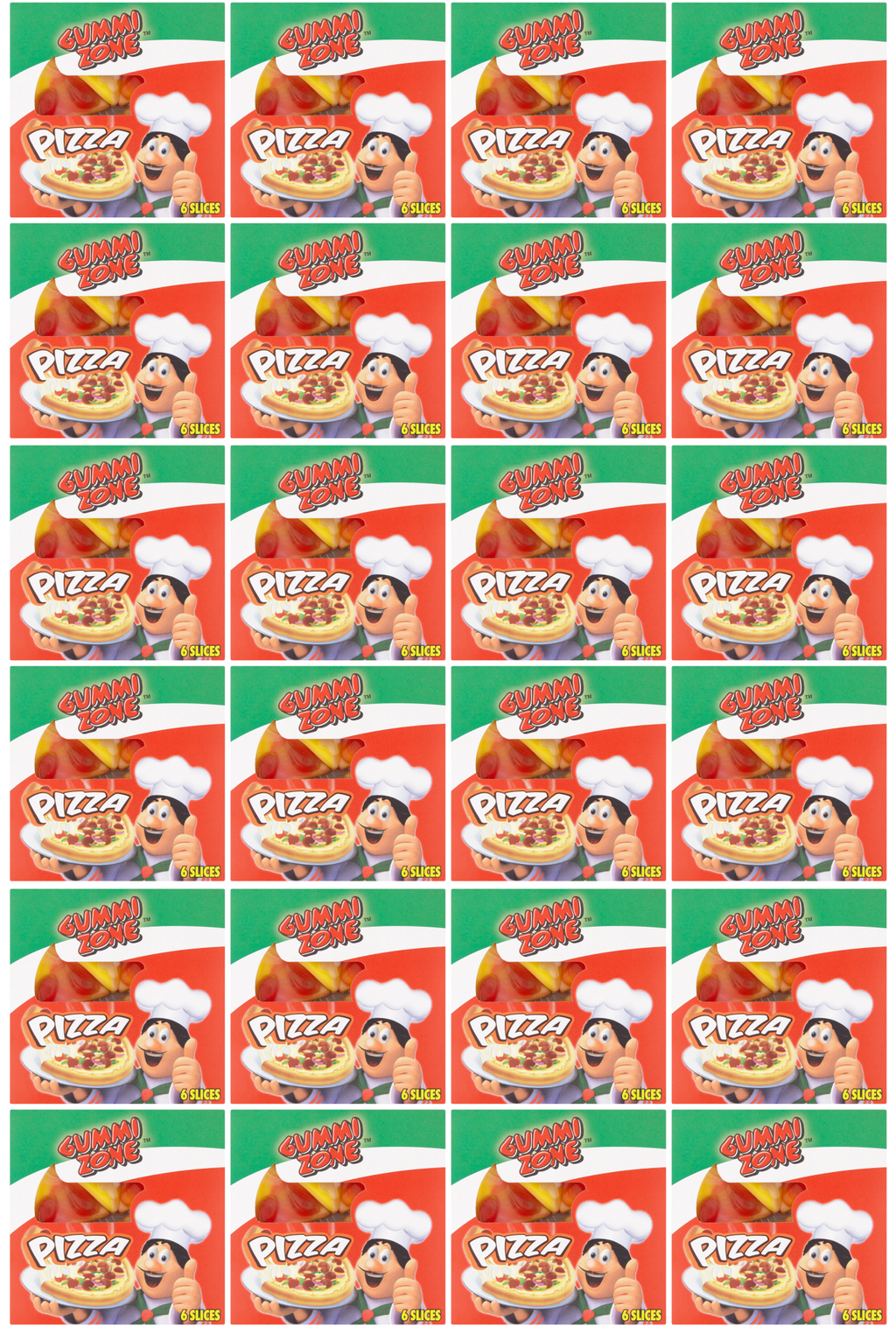 24 x Gummi Zone Pizza 21Gm