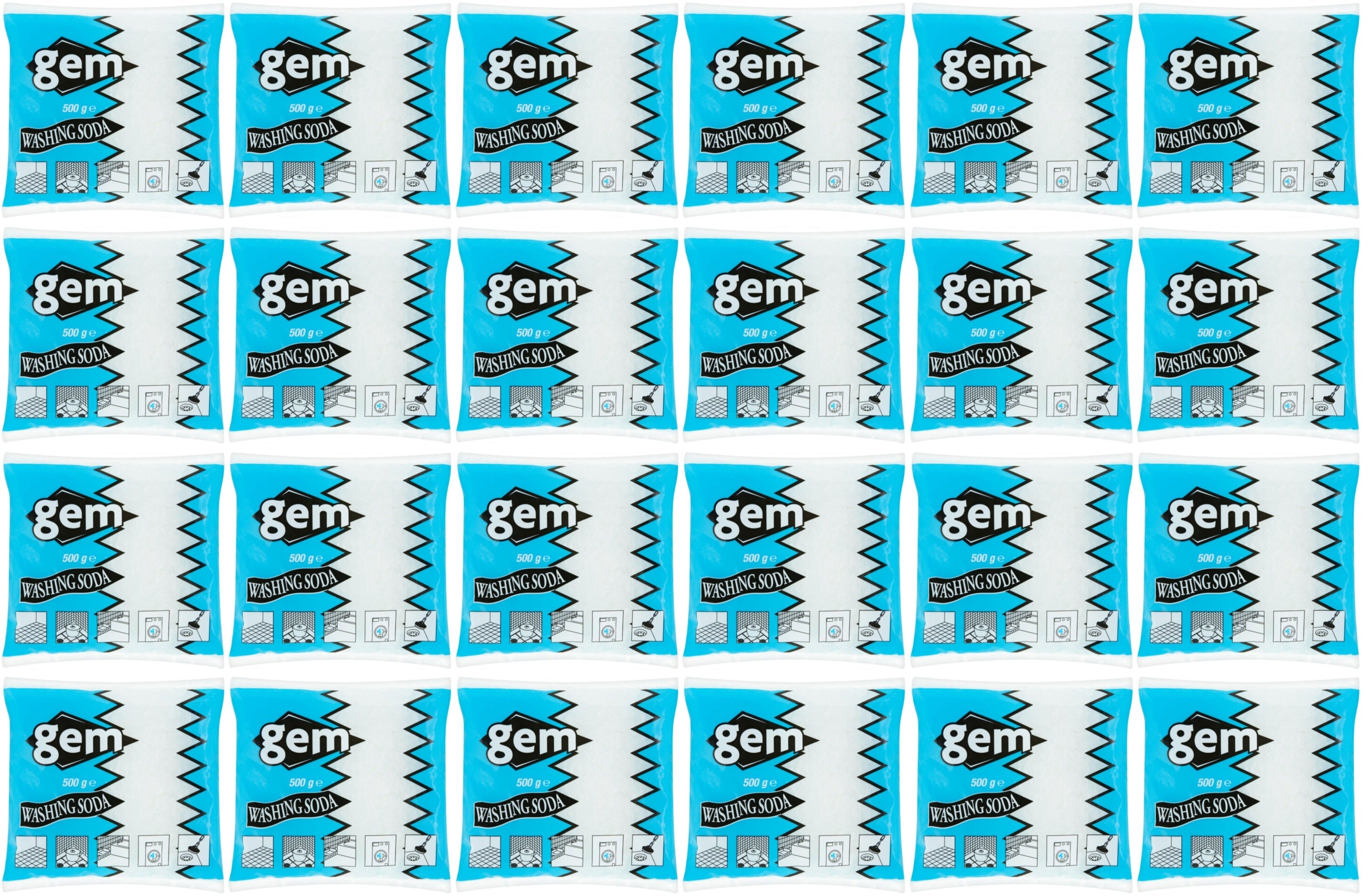 24 x Gem Washing Soda 500G