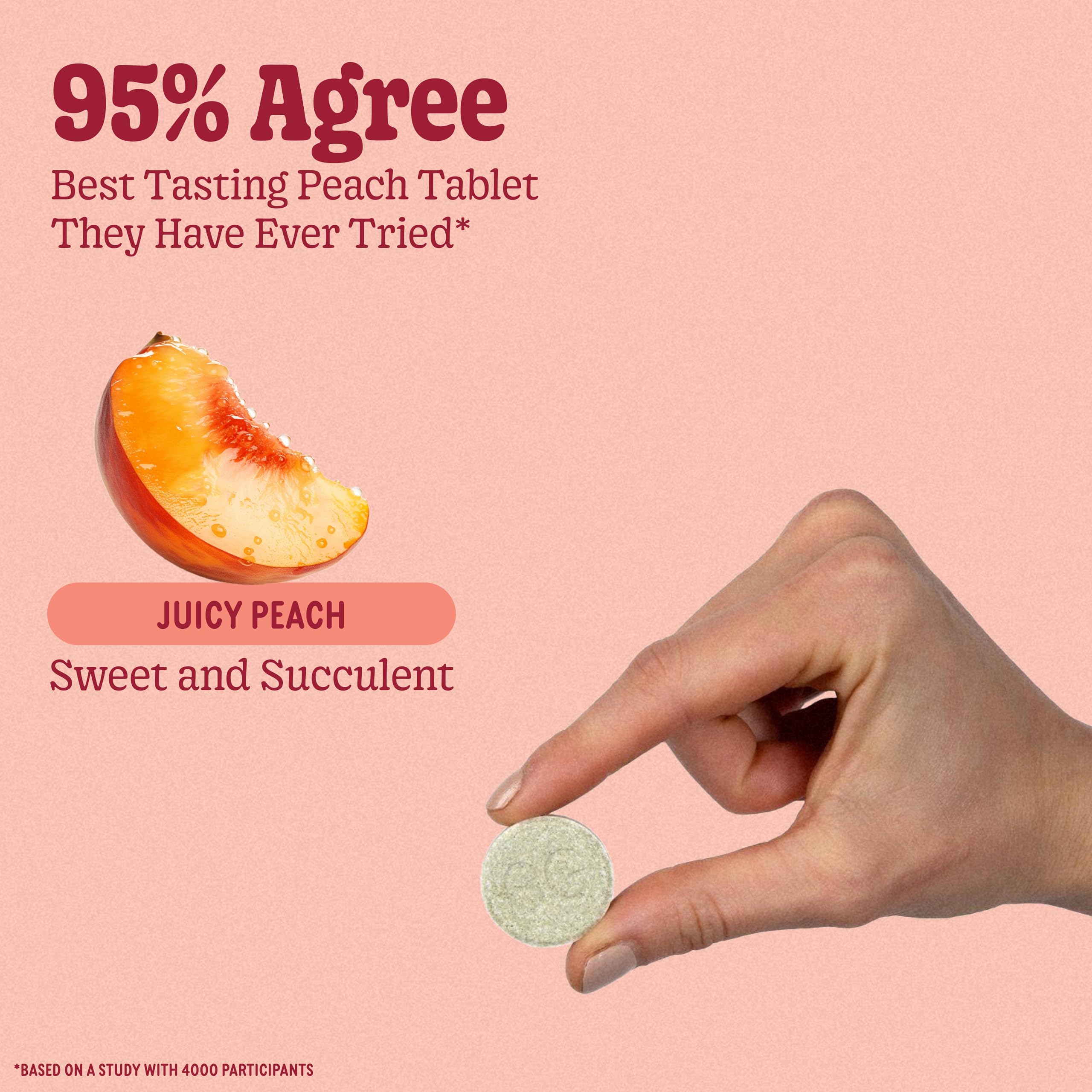 8Greens Supergreens Tablets – Organic Peach Flavor, 30 Servings