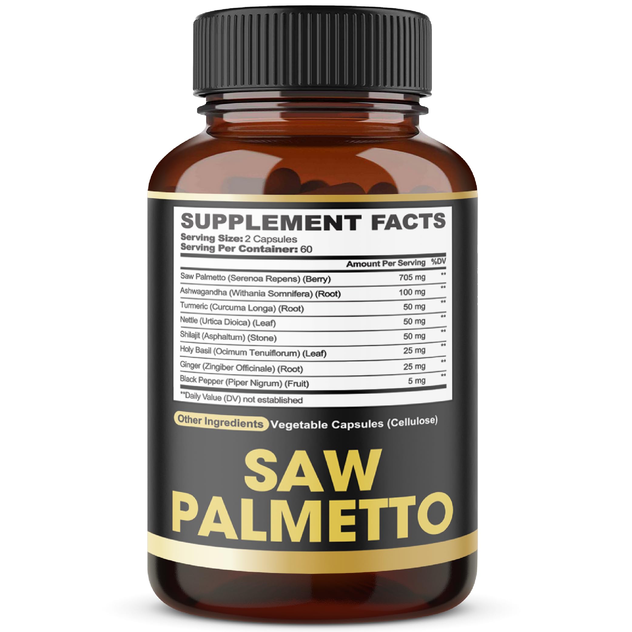 8in1 Saw Palmetto Prostate Support Supplement – 120 Vegan Capsules