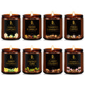 8-Pack Soy Candle Set for Home Scent – Teakwood Mahogany, Vanilla Cupcake, Cologne & More (56 oz)
