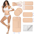 9-Piece Castor Oil Pack Wrap Kit – Reusable Organic Cotton Compress Set