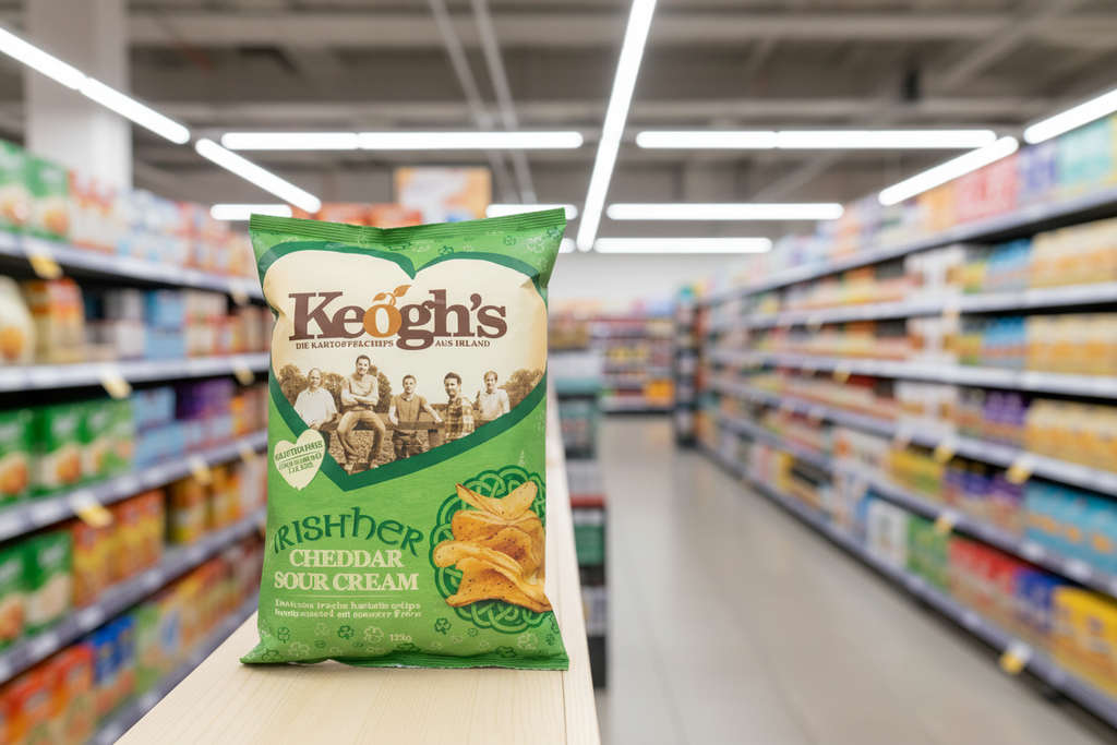 12 x Keogh's Shamrock And Sour Cream 125G