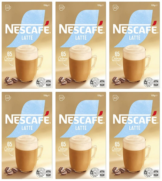 6 x Nescafe Latte Frothy Coffee Sachets  - 126