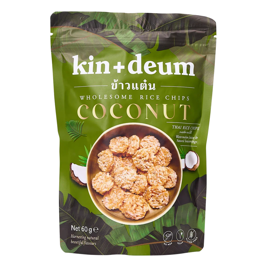 12 x Kin + Deum Coconut Rice Chips - 60g