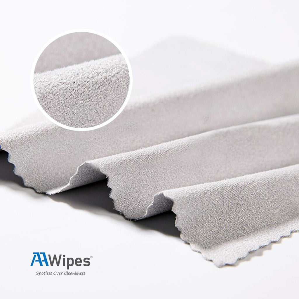 AAwipes Eyeglasses Cleaning Microfiber Cloths Bulk - 5.5x5.5, 5 Colors, 100 pcs, No Logo, Sublimation Blank (V1595)