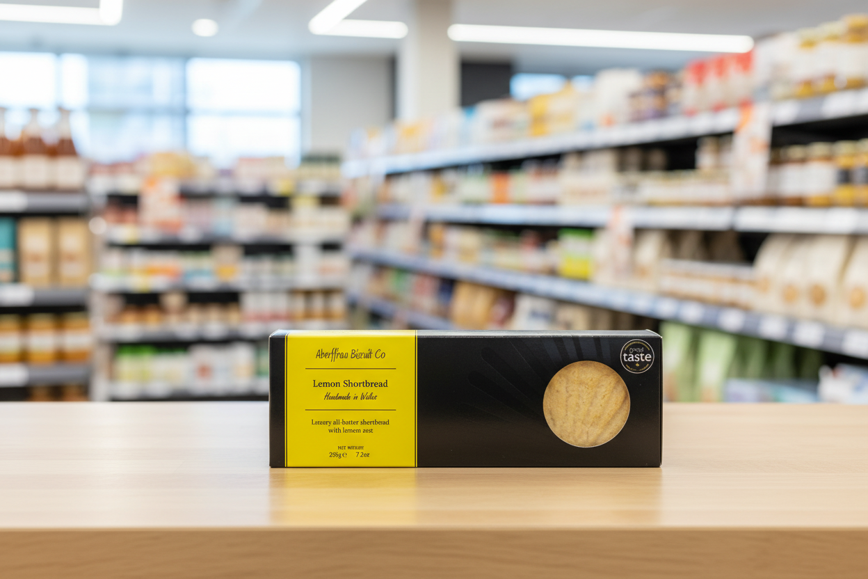 Aberffraw Lemon Biscuits Gift Box - 180g