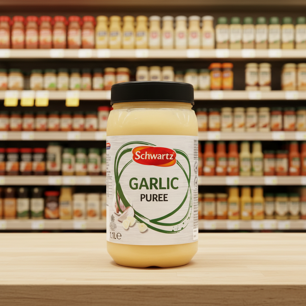 6 x Schwartz Garlic Puree 1.1L