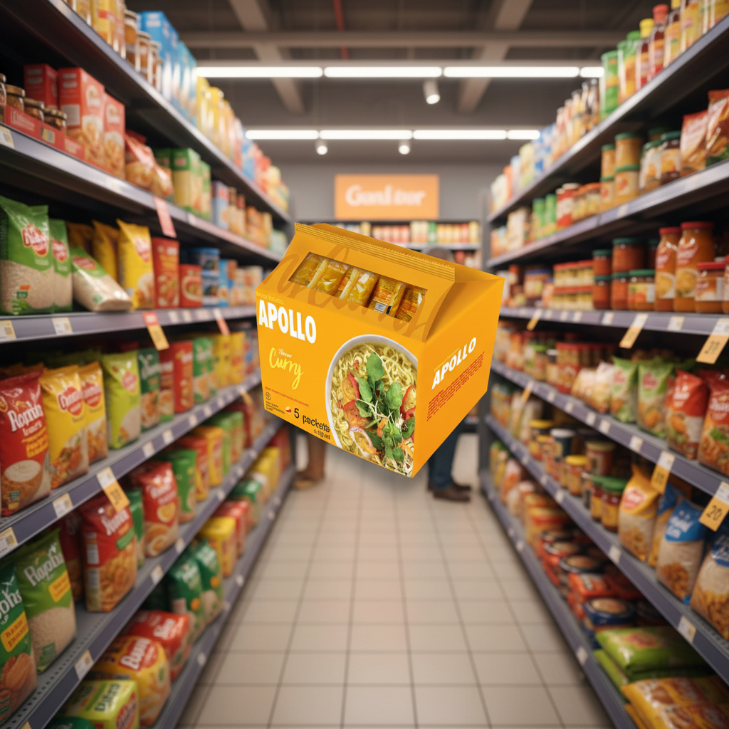 40 x Apollo Packet Noodles Curry (70g)