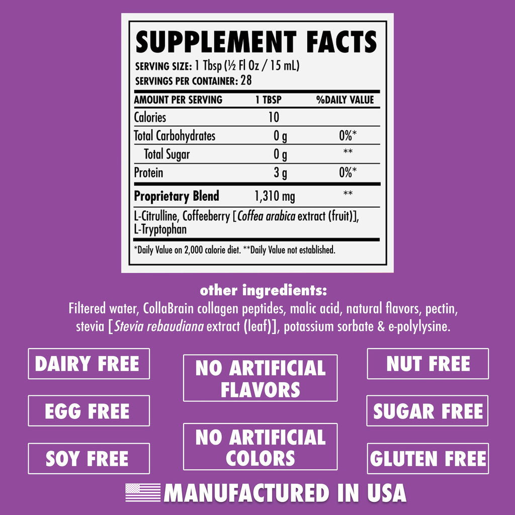 HEALTH DIRECT AminoMind Nootropic Collagen for Brain Health and BDNF, 14 Fl Oz