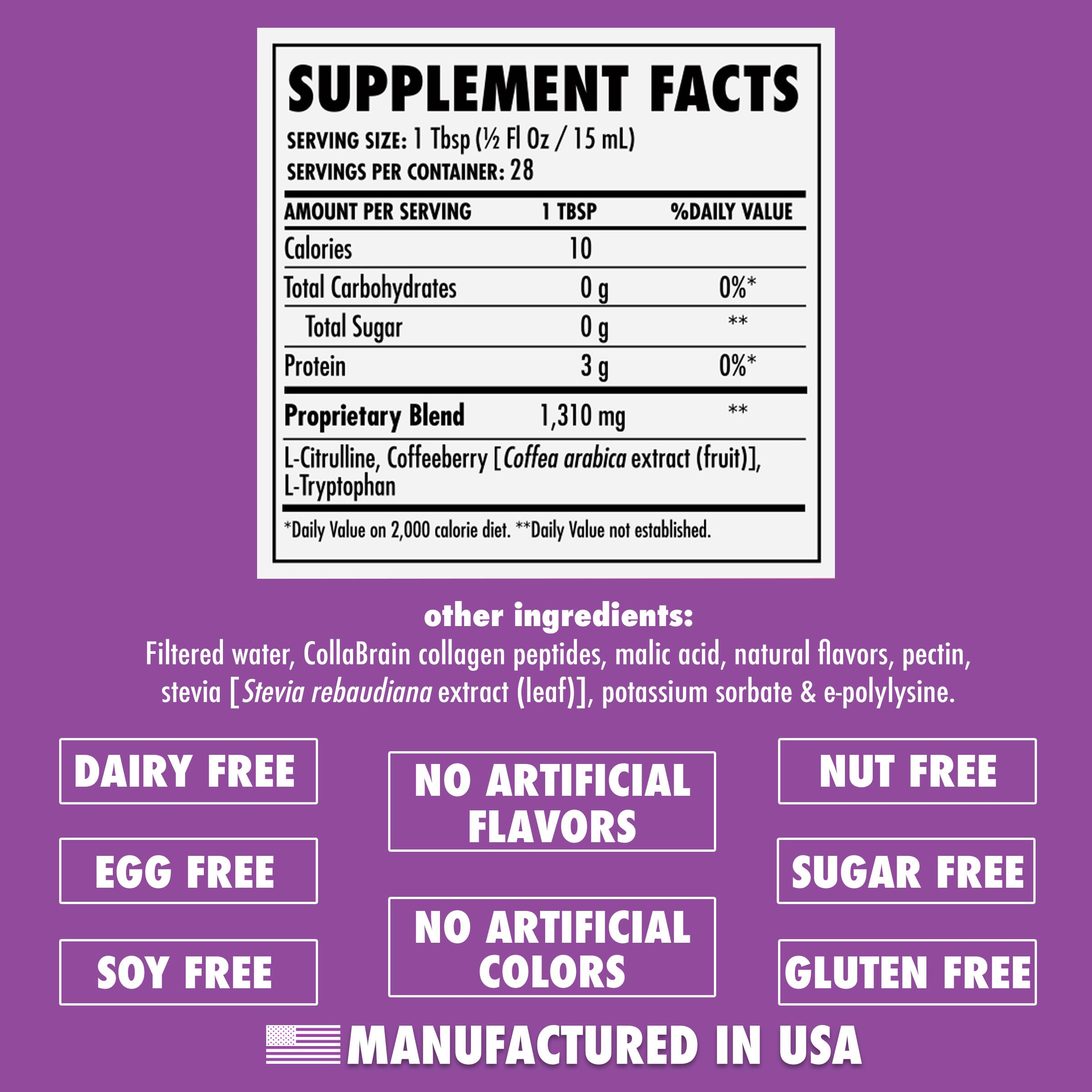 HEALTH DIRECT AminoMind Nootropic Collagen for Brain Health and BDNF, 14 Fl Oz