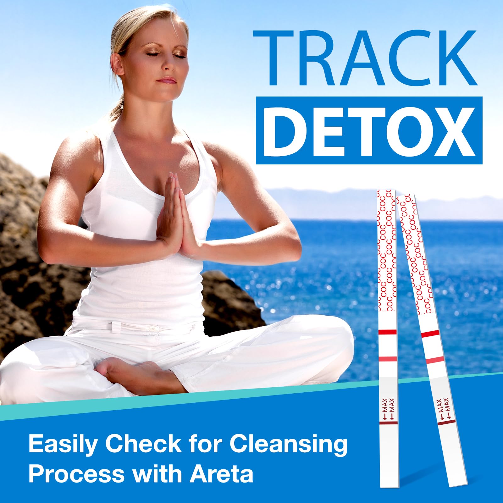 Areta Cocaine Test Strip – 10 Pack, 300 ng/mL, Instant 5 Min Results | ASCOC-114