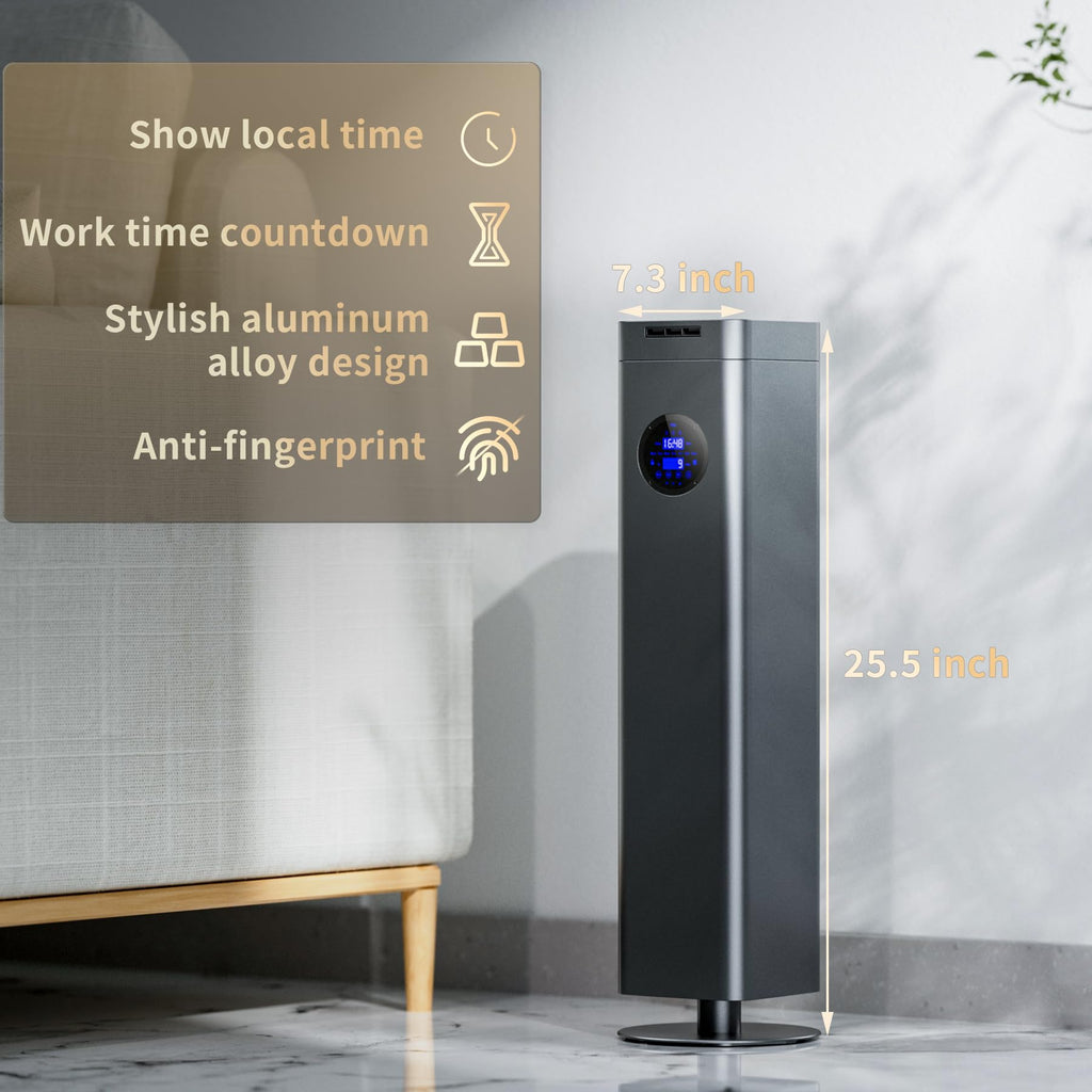 Aromadd 1500ml Scent Air Machine – 4000 sq ft Coverage, Waterless Diffuser, Titanium Gray
