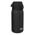 Leak Proof Water Bottle, Stainless Steel, Black, 400ml (13oz)