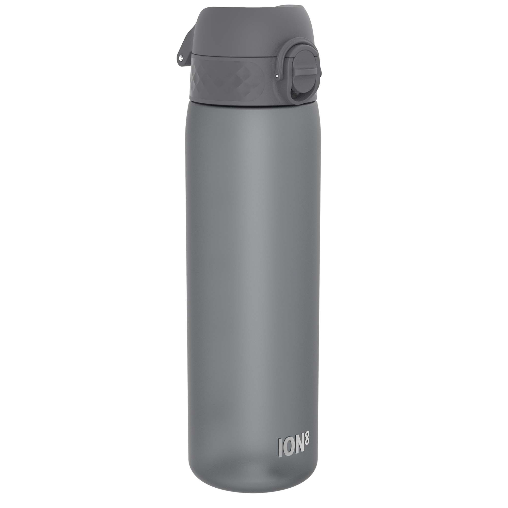 Leak Proof Slim Water Bottle, Recyclon, Grey, 500ml (18oz)