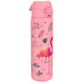Leak Proof Slim Water Bottle, Stainless Steel, Flamingo, 600ml (20oz)