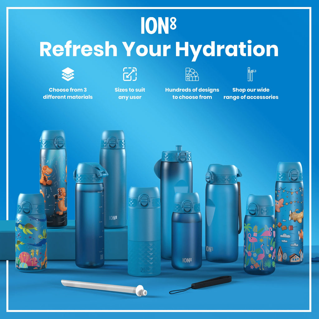 Leak Proof Kids Water Bottle, Recyclon, Cats, 350ml (12oz)