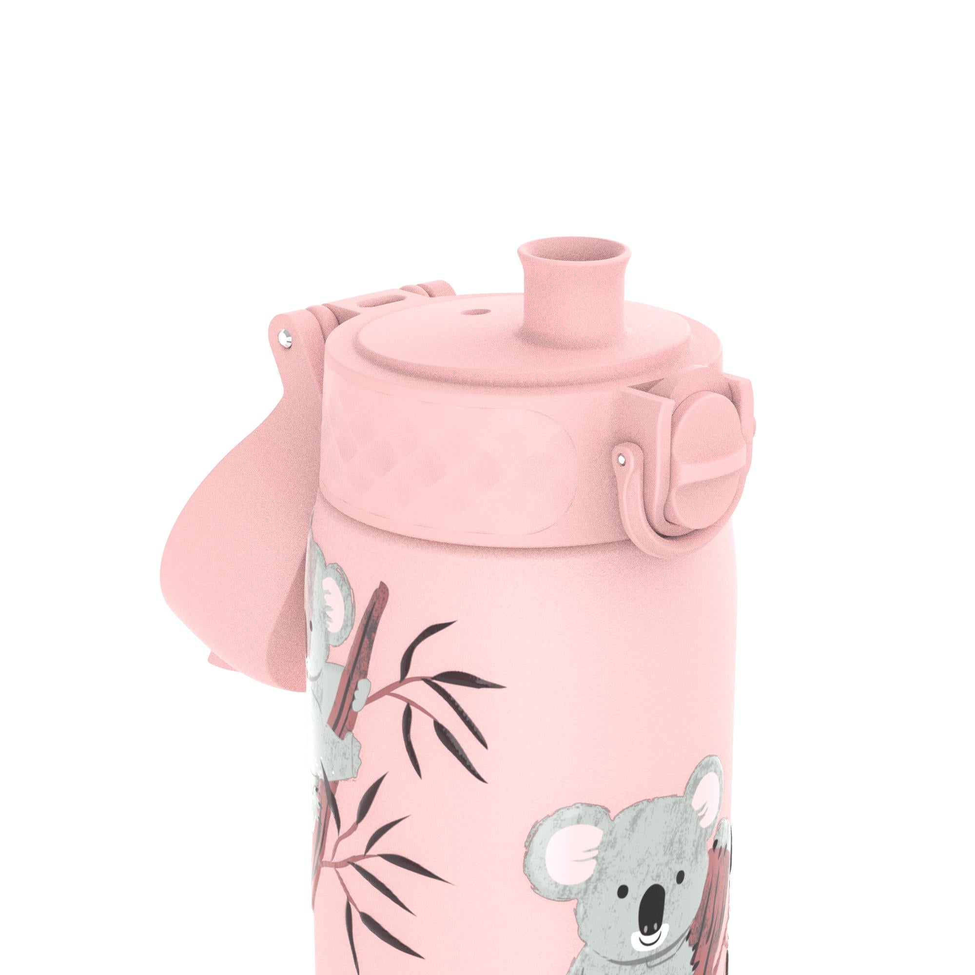 Leak Proof Slim Water Bottle, Stainless Steel, Koalas, 600ml (20oz)