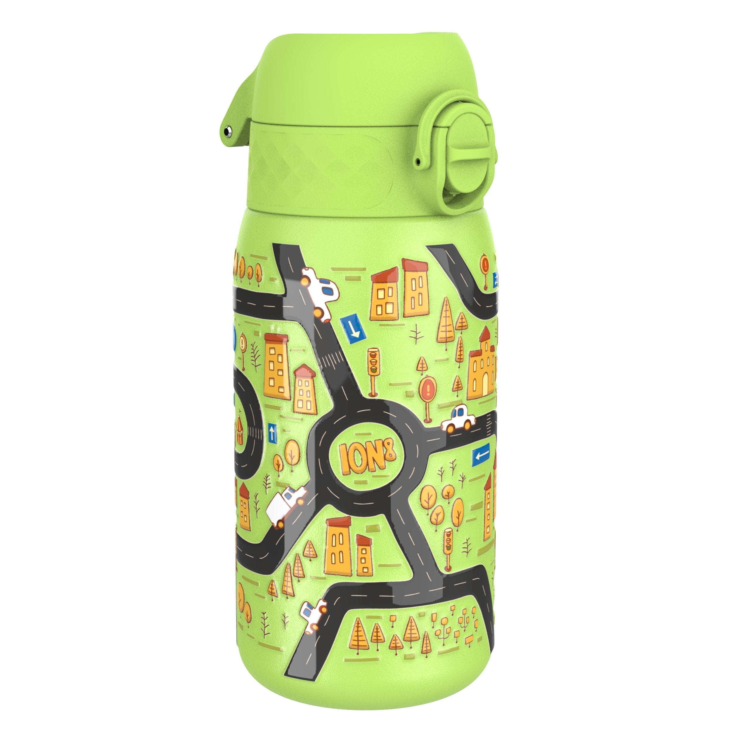 Leak Proof Water Bottle, Stainless Steel, Cars, 400ml (13oz)