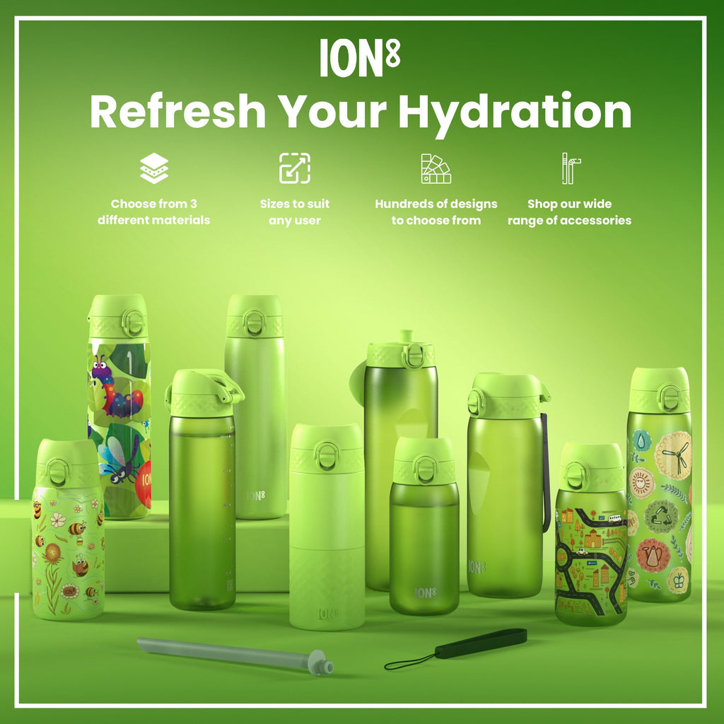 Leak Proof Water Bottle, Stainless Steel, Cars, 400ml (13oz)